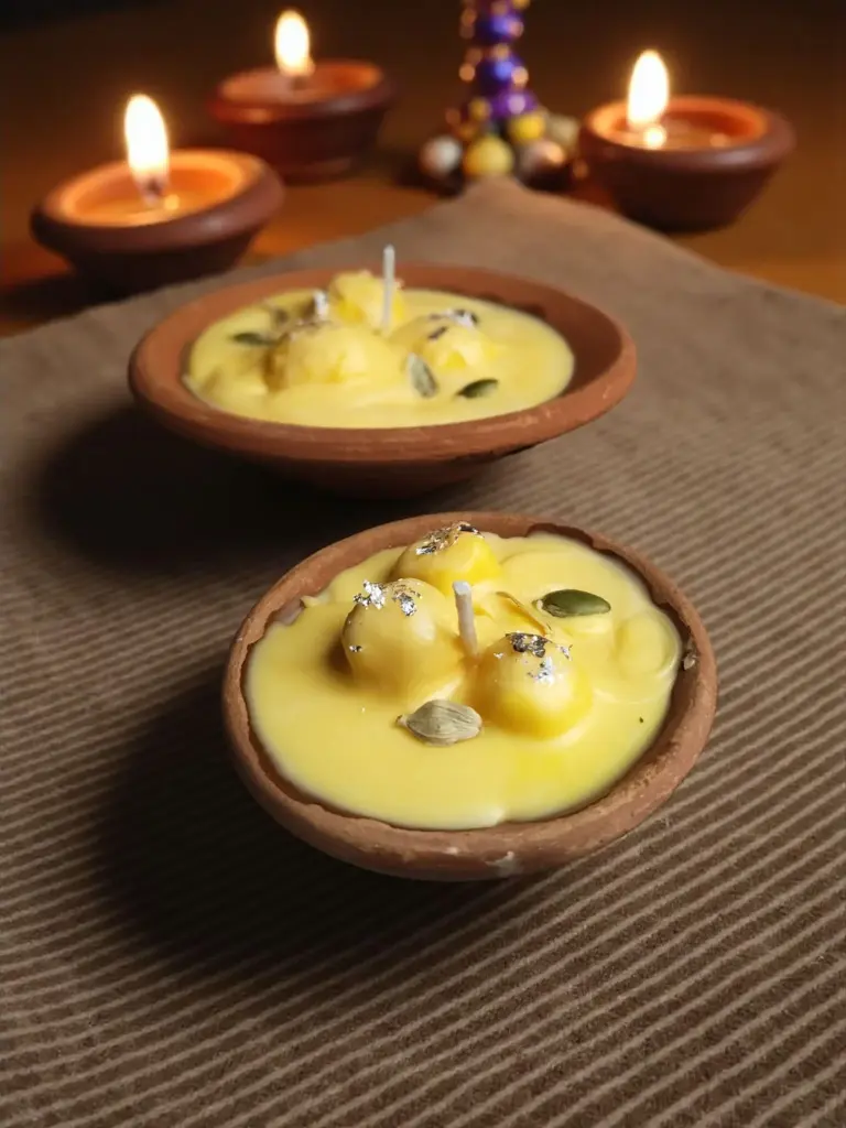 Rasmalai Candle(combo small and big) 