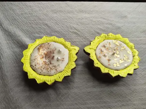Glitter diya (pack of 2)