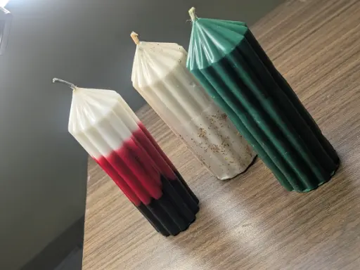 Cylinder candle (pack of 3)